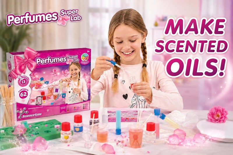 ساينس 4 يو مختبر العطور الفائق من Science4you للأطفال من سن 8 سنوات فما فوق - اصنع عطورك الخاصة للأطفال، مجموعة علمية تحتوي على 13 نشاطًا إبداعيًا: مختبر صنع العطور، لعبة وهدية للأولاد والبنات من سن 8 إلى 12 سنة - Image 5