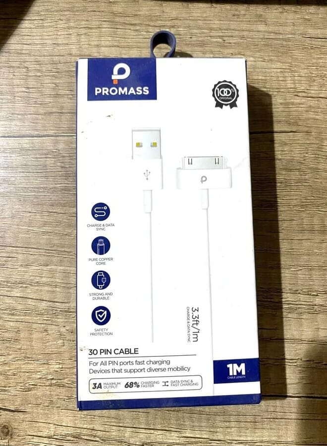 PROMASS كابل بسرعة فائقة 30 دبوس