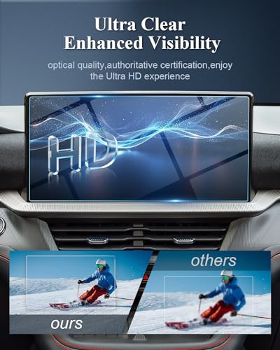 BIBIBO for 2025 Ford Explorer Screen Protector for 2025 Ford Explorer (Active/T-Line/ST/latinum) 13.2 inch Display Tempered Glass Anti Glare& Scratch Ultra-Clear Ford Explorer Accessories 2025 - Image 3