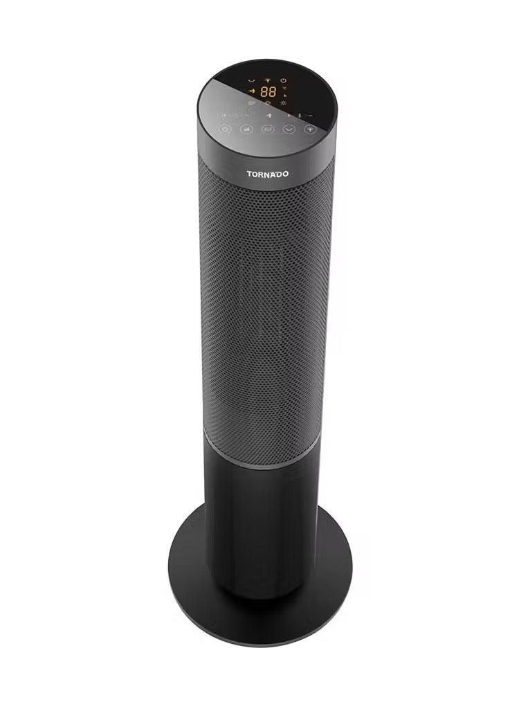 TORNADO Ceramic Heater 2000 Watt 16 meter Remote Black TPH-2000DF