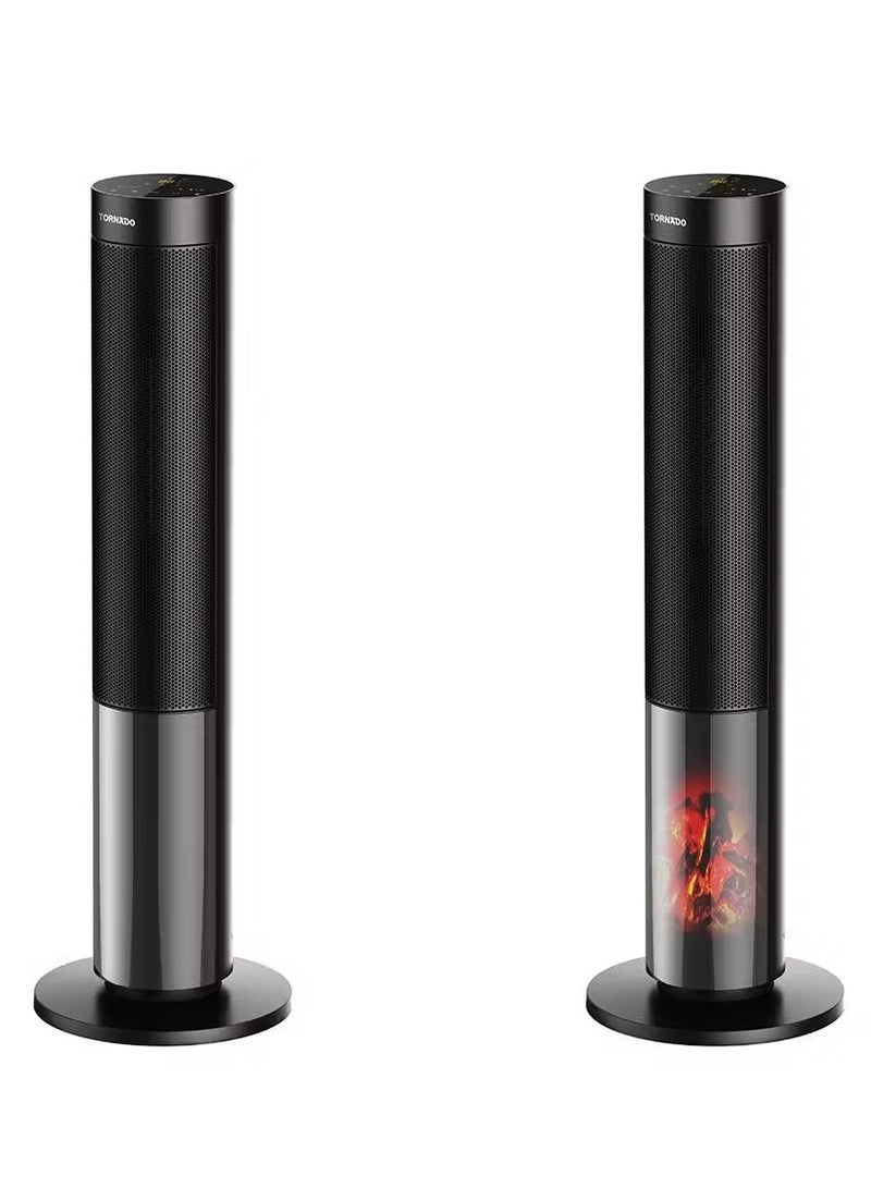 TORNADO Ceramic Heater 2000 Watt 16 meter Remote Black TPH-2000DF