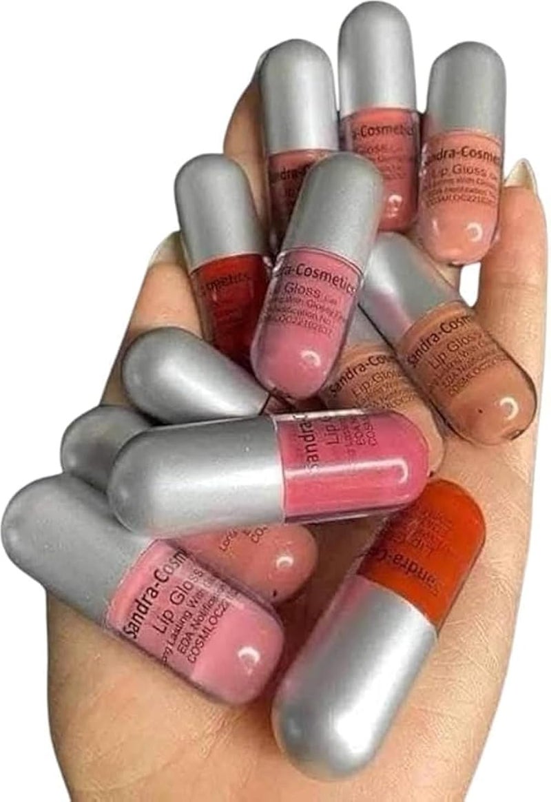 Liquid Lipstick Gel, Matte & Glossy Finish, Red, 12 Count - Image 3