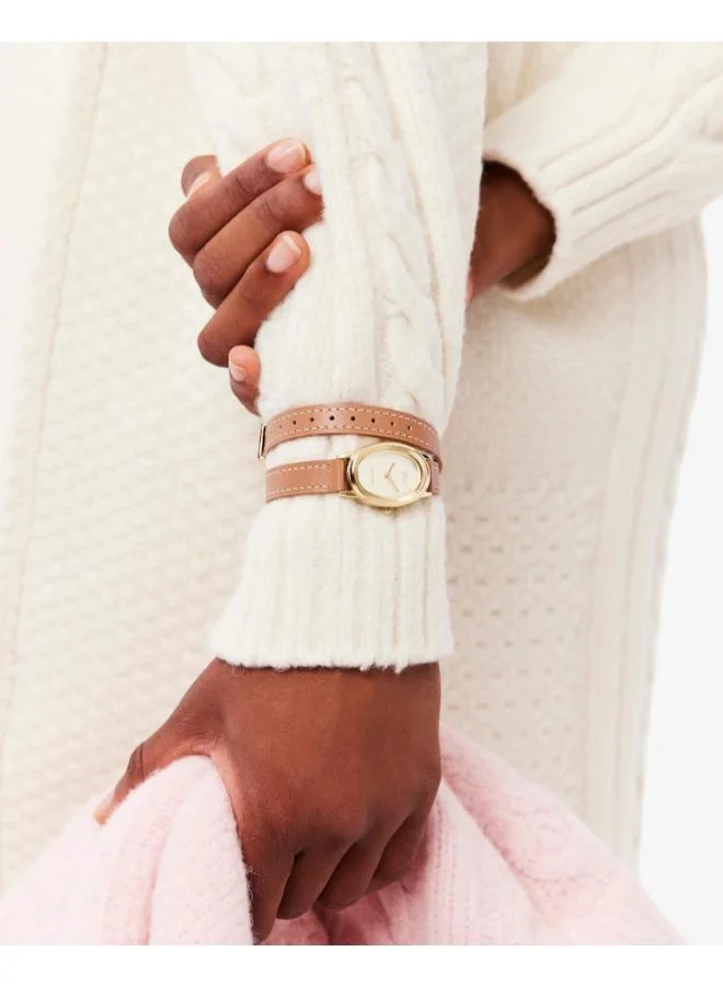 LACOSTE Quartz Analog Watch  with Leather Strap