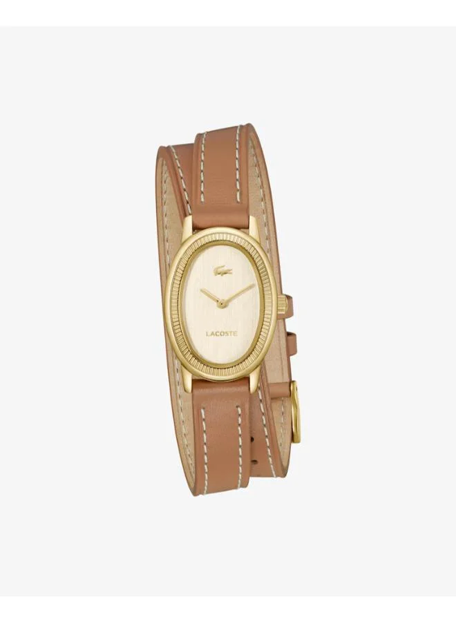 Quartz Analog Watch  with Leather Strap
