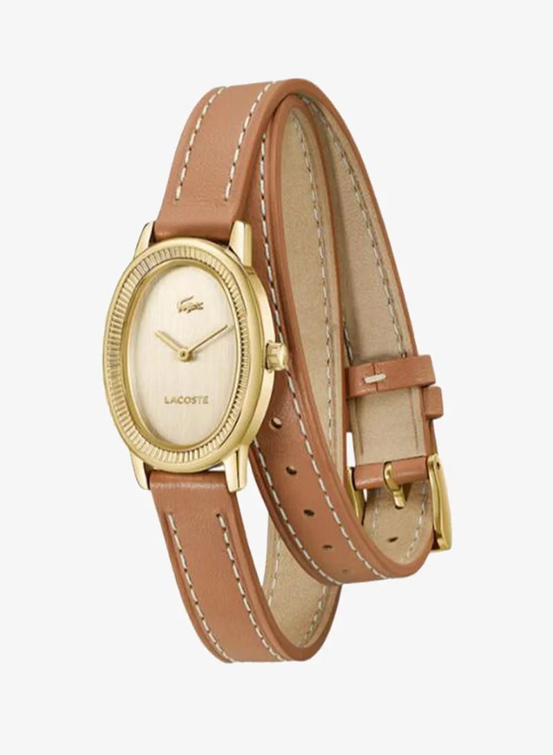 Lacoste  Quartz Analog Watch  with Leather Strap for Women | Best Price UAE