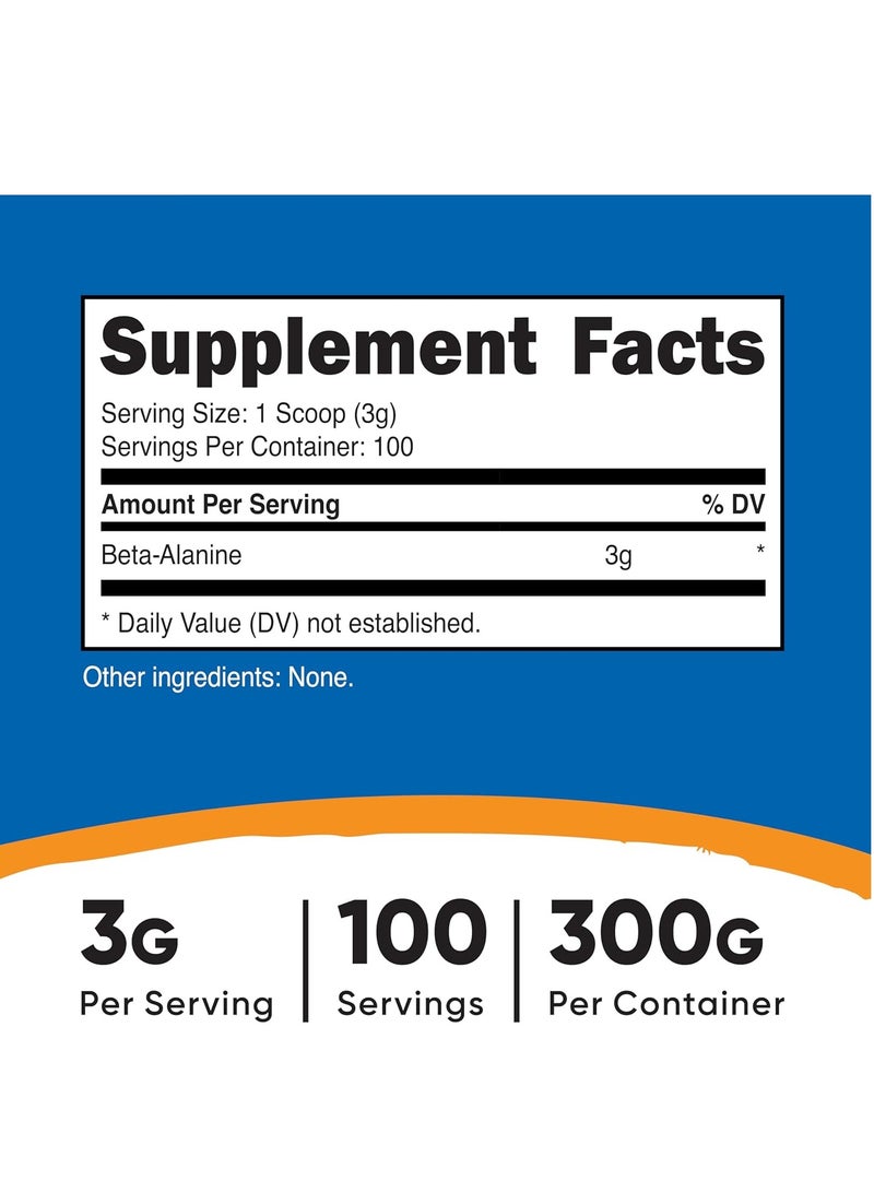 مسحوق بيتا ألانين من نيوتريكوست، 300 غرام - Image 2