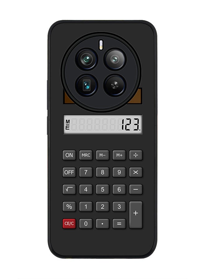 Stylizedd Rugged Black edge case for Realme 12 Pro / Realme 12 Pro Plus 5G, Slim fit Soft Case Flexible TPU Gel Thin Cover -  Calc (Black) - Image 1