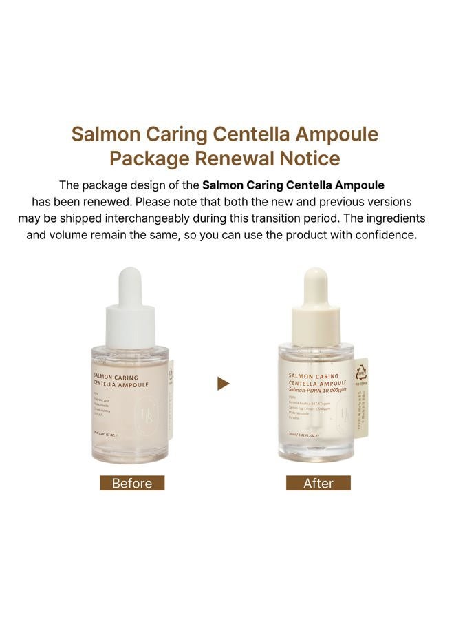 HEVEBLUE Salmon Caring Centella Ampoule - Salmon PDRN, Salmon Egg Extract, Centella, Madecassoside, Calming, Soothing, Restore and Rejuvenate, Sensitive Skin, Korean Skincare - Image 3