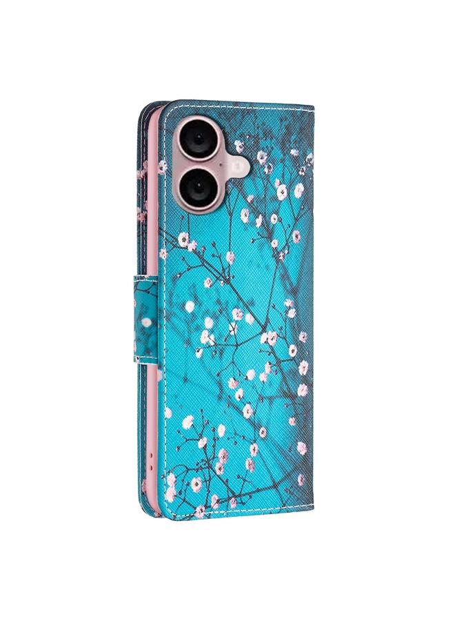 S-TOP Case For iPhone 16 Colored Drawing Pattern Leather Phone Case - Image 4