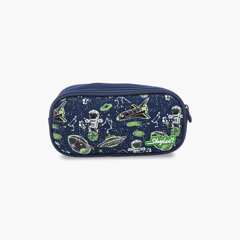 Skylar Glow in the Dark Space Print Pencil Pouch for Kids - Image 1