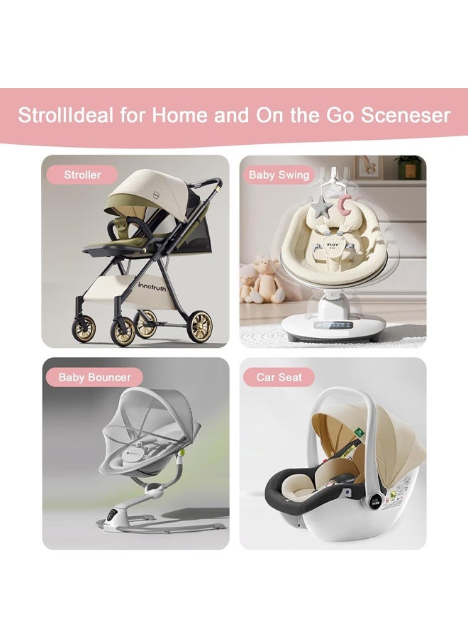 Berma Baby Portable Baby Pillow, Adjustable Cute Cartoon Bear Soft and Cozy Pillow, Ergonomic Design Soft Hypoallergenic Pillows for Newborn Babies Sleeping Prevent Flat Head - Image 5