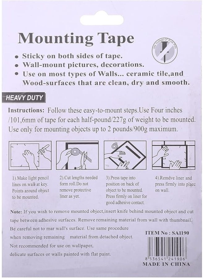 Double-face adhesive - white, suitable for all purposes - Image 3