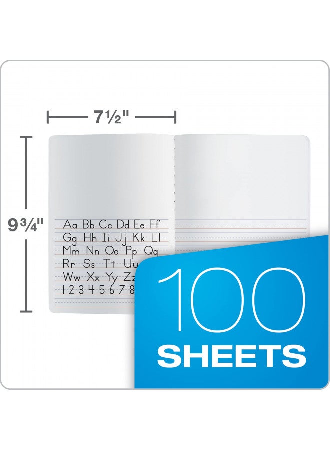 Oxford Oxford Primary Composition Notebooks, Kids Handwriting & Drawing Story Journal, Pre-K, Grades K-2, 100 Sheets/200 Pages, 9 3/4 x 7 1/2, 4/Pack (63784) - Image 5