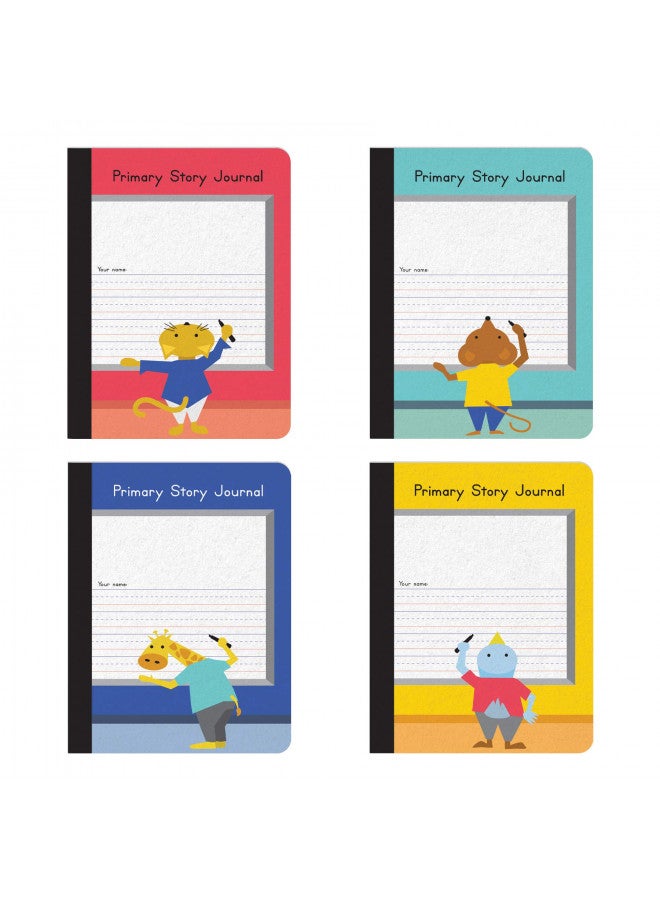 Oxford Oxford Primary Composition Notebooks, Kids Handwriting & Drawing Story Journal, Pre-K, Grades K-2, 100 Sheets/200 Pages, 9 3/4 x 7 1/2, 4/Pack (63784) - Image 1