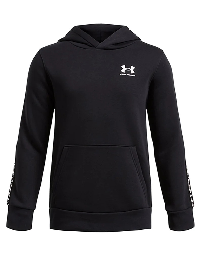 اندر ارمور Boys' UA Icon Fleece Taping Hoodie