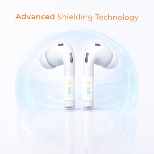 Mizi [4PCS] Ultra-Thin Adhesive Device Stickers for Earbuds, Smartphones, Tablets & Laptops | Universal Compatible PVC Patches for Electronic Devices | White - Image 2