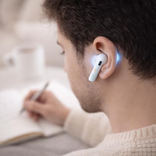 Mizi [4PCS] Ultra-Thin Adhesive Device Stickers for Earbuds, Smartphones, Tablets & Laptops | Universal Compatible PVC Patches for Electronic Devices | White - Image 5