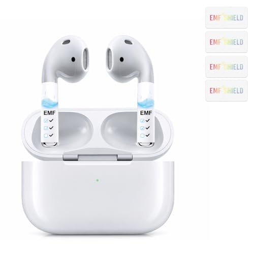 Mizi [4PCS] Ultra-Thin Adhesive Device Stickers for Earbuds, Smartphones, Tablets & Laptops | Universal Compatible PVC Patches for Electronic Devices | White - Image 1