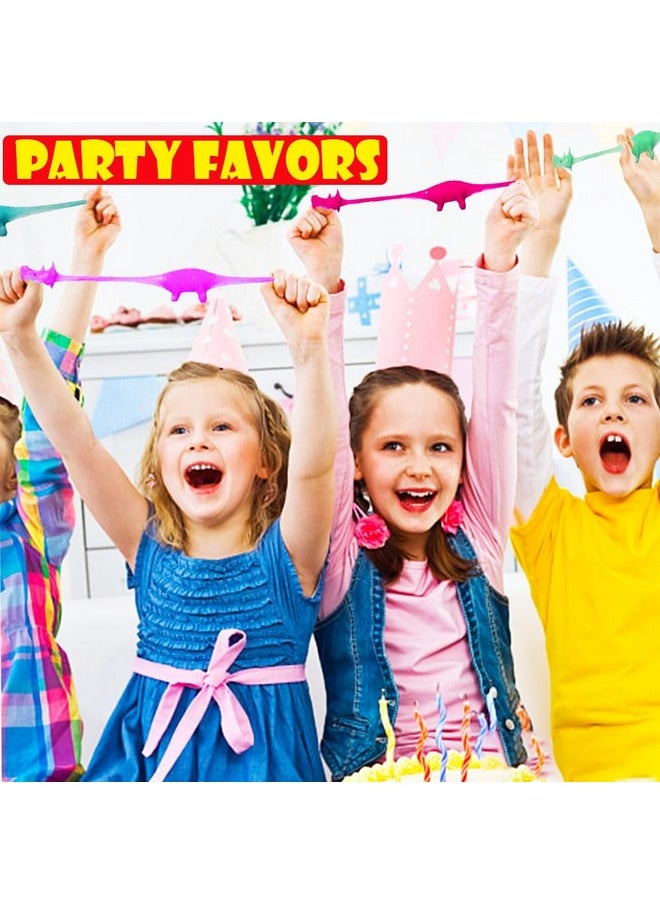 Dshengoo - 36Pcs Dinosaur Finger Slingshot Toys,Flick Stretchable Rubber Dino Catapult Toys,No Sticky Flying Stretchy Animals For Party Favor Gifts,Shooter Games,Christmas,Easter,Random Colors - Image 1
