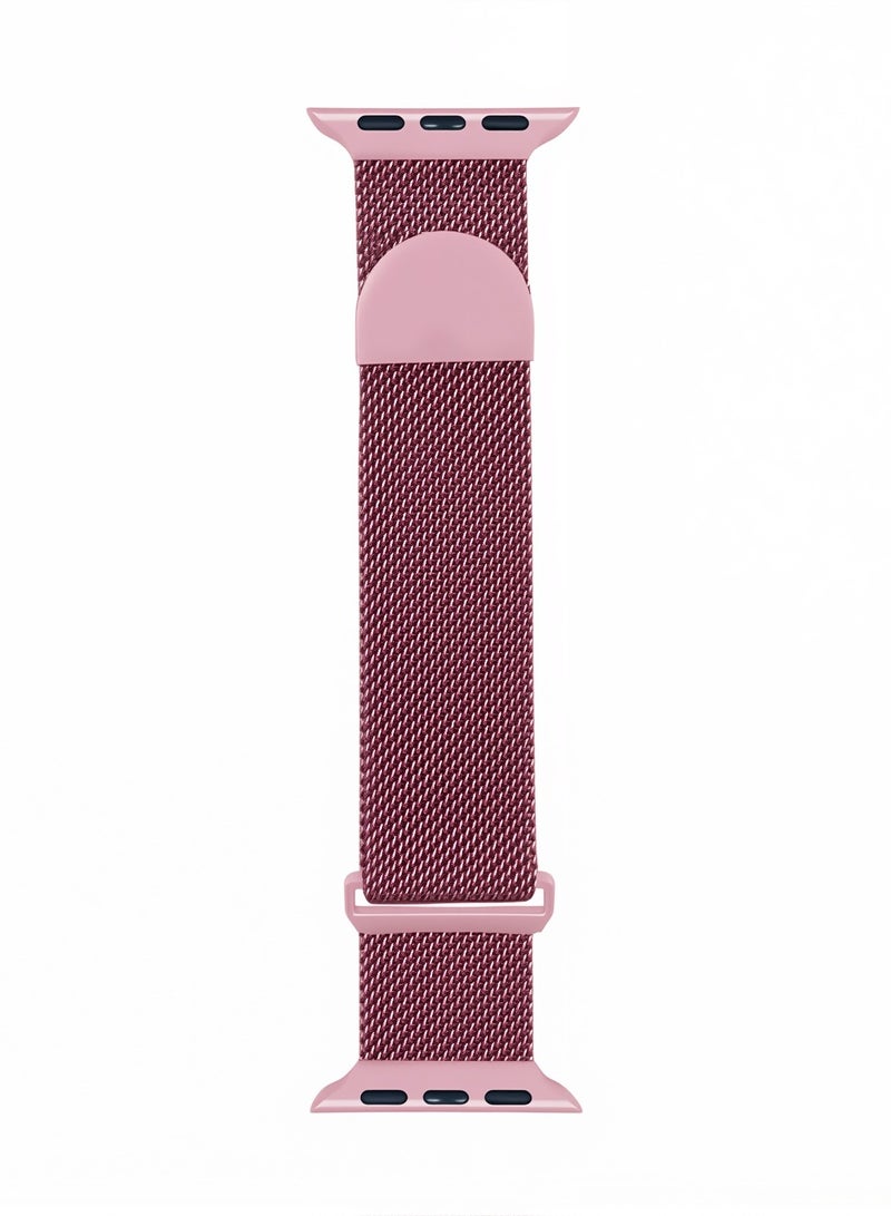 Rose pink,Milanese, watch band,Iwatch band, apple watch band, 38mm40mm41mm42mm, compatible with all series of S11 S10 S9 S8 SE - Image 3
