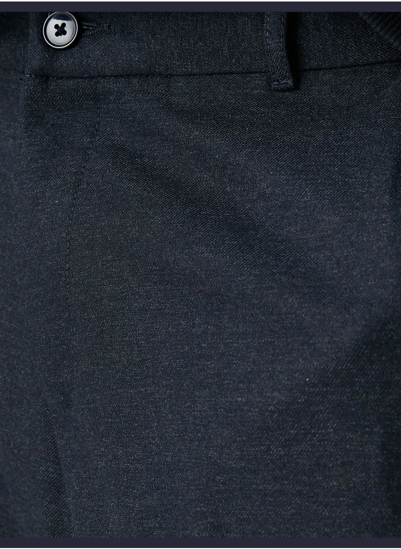 كوتن Basic Pleated Trousers Slim Leg