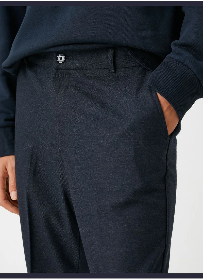 كوتن Basic Pleated Trousers Slim Leg
