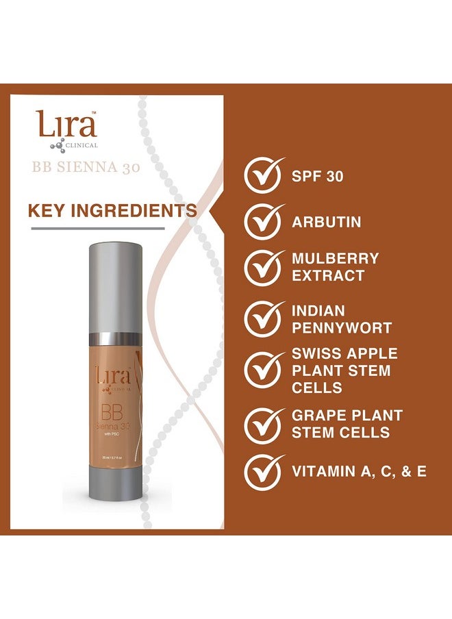 LIRA CLINICAL - Bb Spf 30 Tinted Bb Cream With Psc & Vitamins Full Coverage 0.7 Fl Oz. (Bb Sienna 30) - Image 1