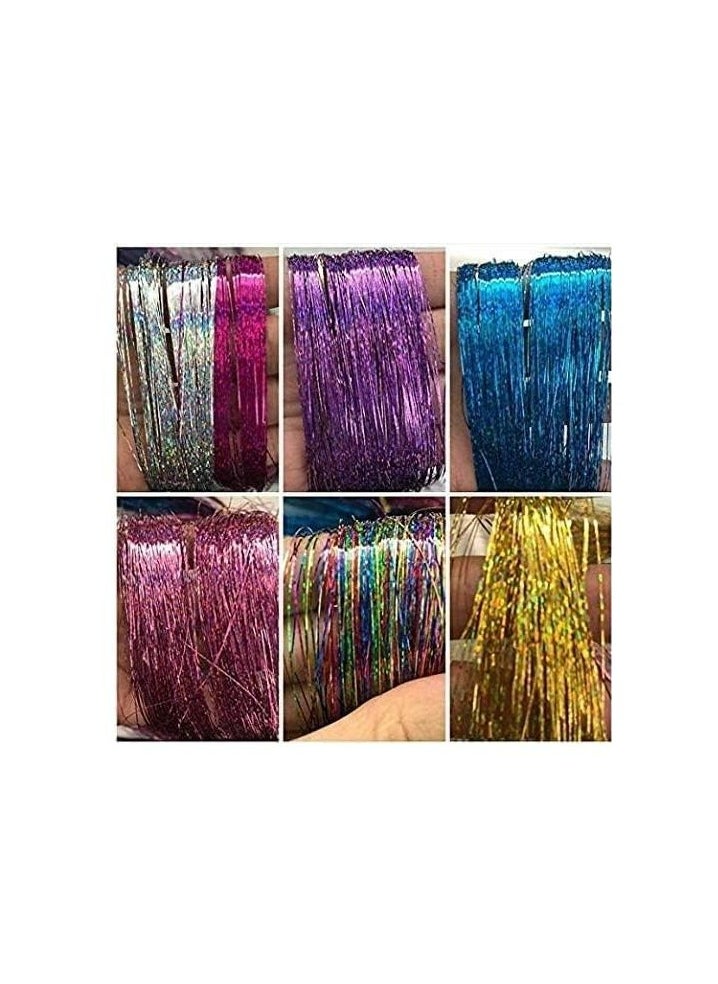 RollsTimi  - Children's Hair Extensions Hair Tinsel Glitter Colored Party Highlights - Image 1