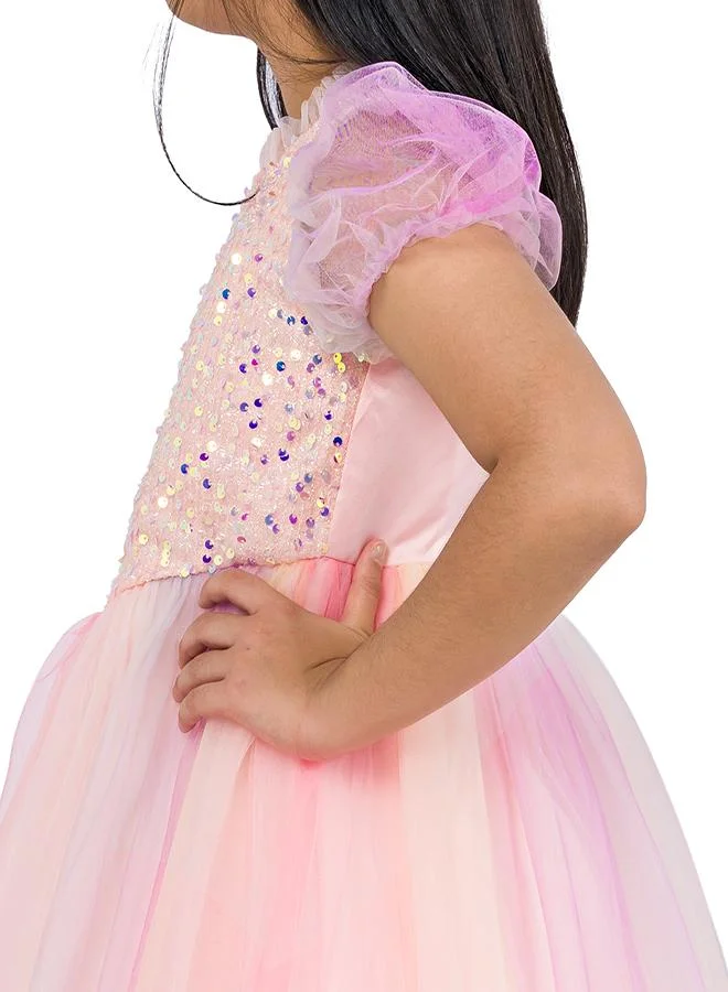 babyqlo Sequin Bodice Tulle Dress