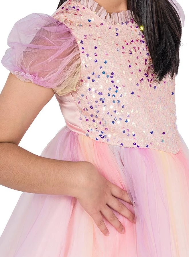 babyqlo Sequin Bodice Tulle Dress