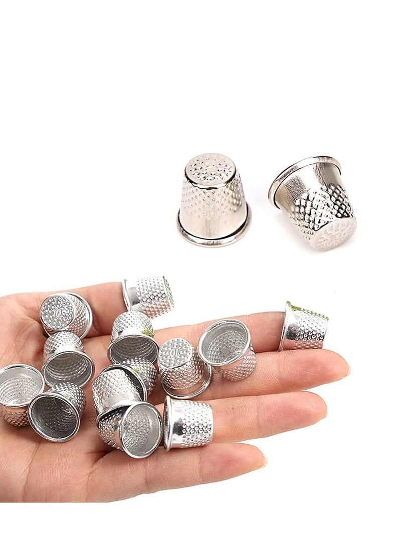 Excefore Sewing Thimble Protector Ring Metal Copper Finger Protector Sewing Quilting Craft Accessories Sewing Tools Needles Partner For DIY Crafts Needlework - Image 1
