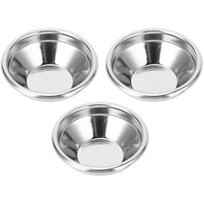 Jiawu Stainless Steel Coffee Filter 3Pcs Filter Basket Single Cup Sieve Mesh Coffee Filter - Image 1