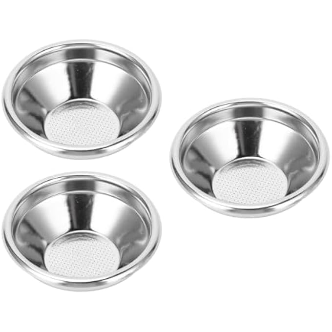 Jiawu Stainless Steel Coffee Filter 3Pcs Filter Basket Single Cup Sieve Mesh Coffee Filter - Image 4
