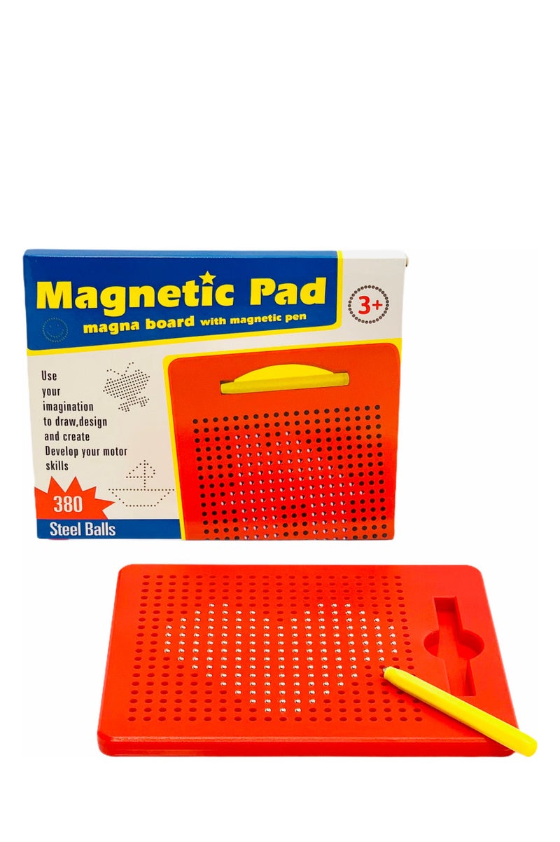 Magnetic Board Game For Kids, 380 Balls, With Magnetic Pen, Ages 3 Years & Above Multi color - Image 1