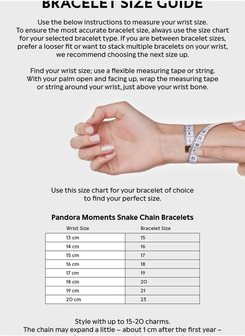 PANDORA Pandora Moments Heart Closure Snake Chain Bracelet