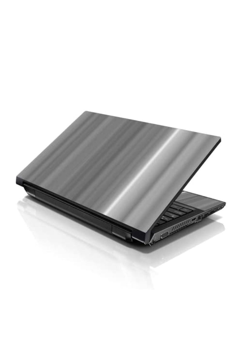 LSS Laptop 17-17.3" Skin Cover with Colorful White Grey Simple Pattern for HP Apple Asus Acer Compaq - Fits 16.5" 17" 17.3" 18.4" 19" (2 Wrist Pads Free) - Image 1