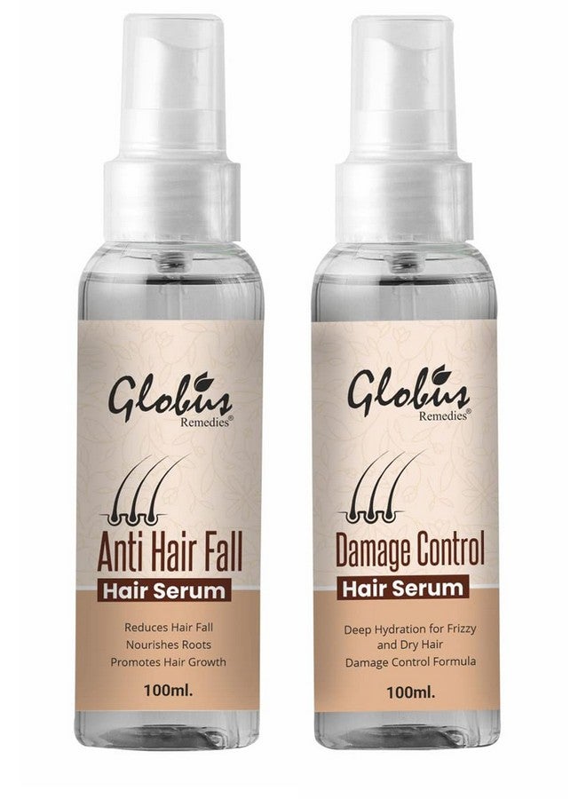 Globus Remedies Anti Hair Fall And Damage Control Hair Serum Combo For Both Men & Women - Image 1