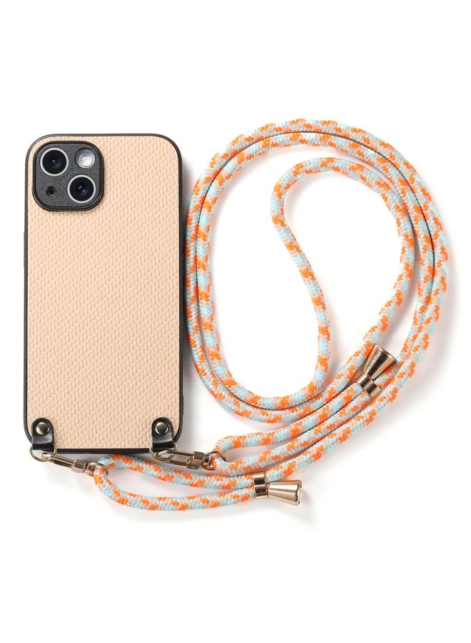 اس-توب جراب لهاتف iPhone 16 Pro Max مصنوع من ألياف الكربون والجلد مع حزام كروس بودي - Image 2