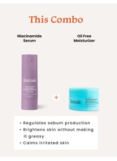 foxtale Foxtale Brightening Duo Niacinamide Serum 30ml and Moisturizer 100G  - Image 4