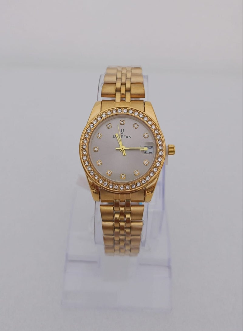 ساعة نسائية استيل من لف ليفان ضد الماء