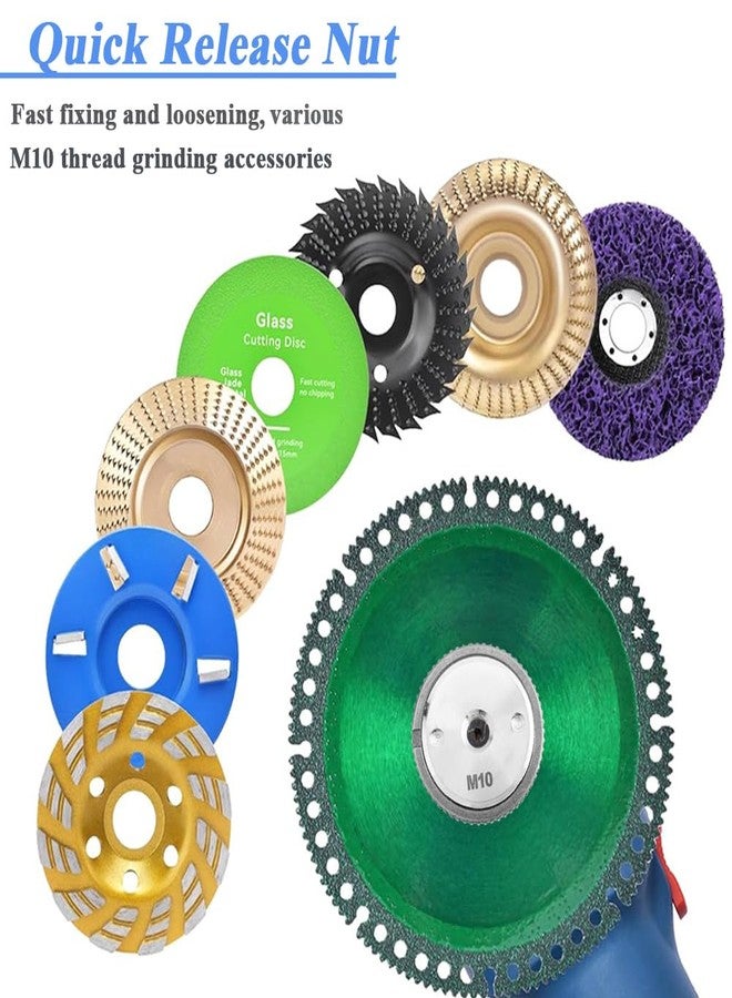 آيتش صامولة شفة سريعة الفك من Eyech M10، أداة تثبيت لوحة الضغط ذاتية القفل لطحن الزوايا، ملحق أدوات تثبيت المشبك الكهربائي - Image 5