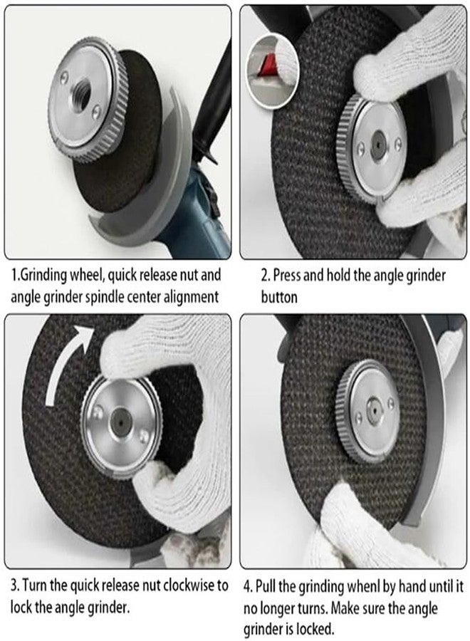 آيتش صامولة شفة سريعة الفك من Eyech M10، أداة تثبيت لوحة الضغط ذاتية القفل لطحن الزوايا، ملحق أدوات تثبيت المشبك الكهربائي - Image 4
