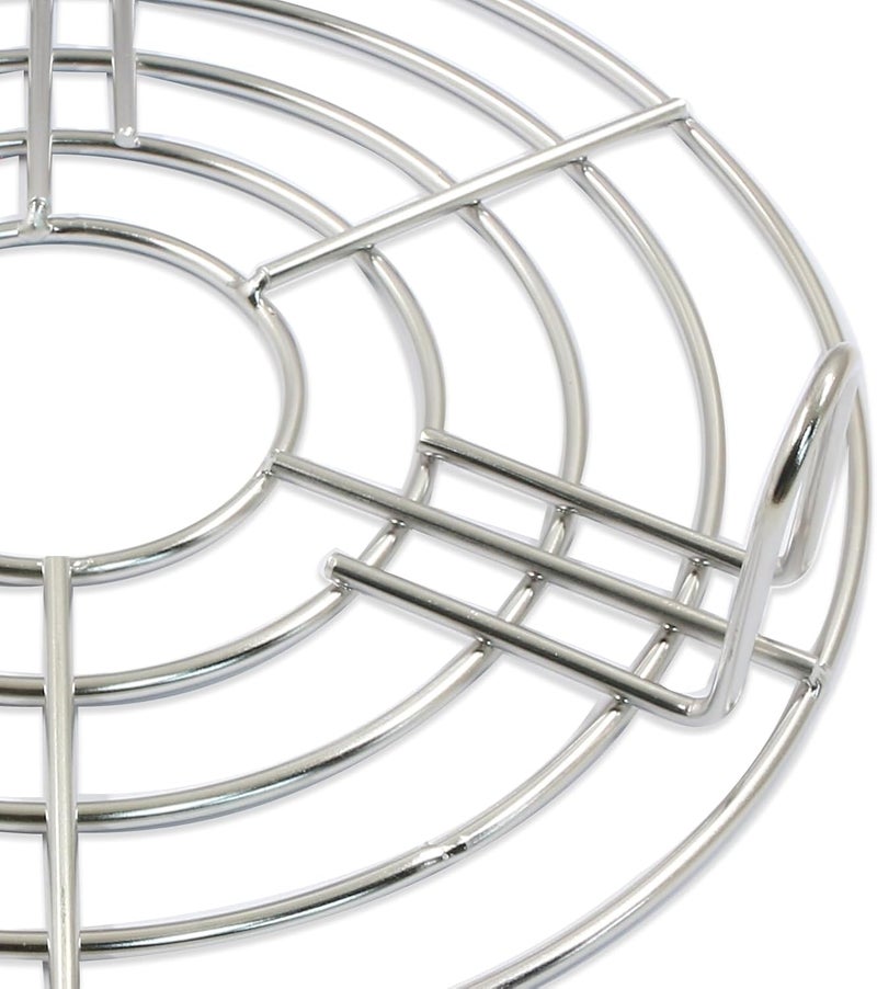 Coufce 2PCS Round Cooling Racks Stainless Steel Steamer Rack Roasting Rack Cooking Grid Grill Rack Steaming Baking Rack Fits Air Fryer Stockpot Pressure Cooker Round Cake Pan Oven(8",6.89") - Image 3