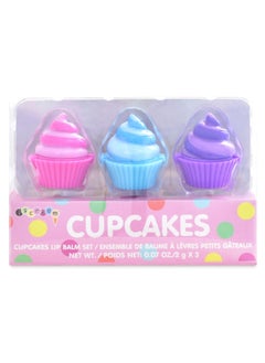 iscream iscream 3-piece Cupcake Swirl Shaped and Scented Lip Balm Set 