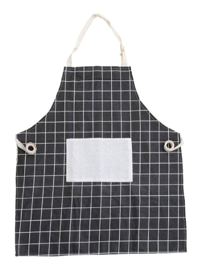 NIBEMINENT Checked Pattern Apron Black/White 60 x 72centimeter