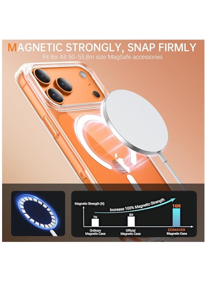 Crystal Palace Case for iPhone 17pro max - Clear, Drop Protection, Clear Guard Anti‑Yellowing & Scratch‑Resistant, MagSafe & Wireless Charging Compatible - Image 2