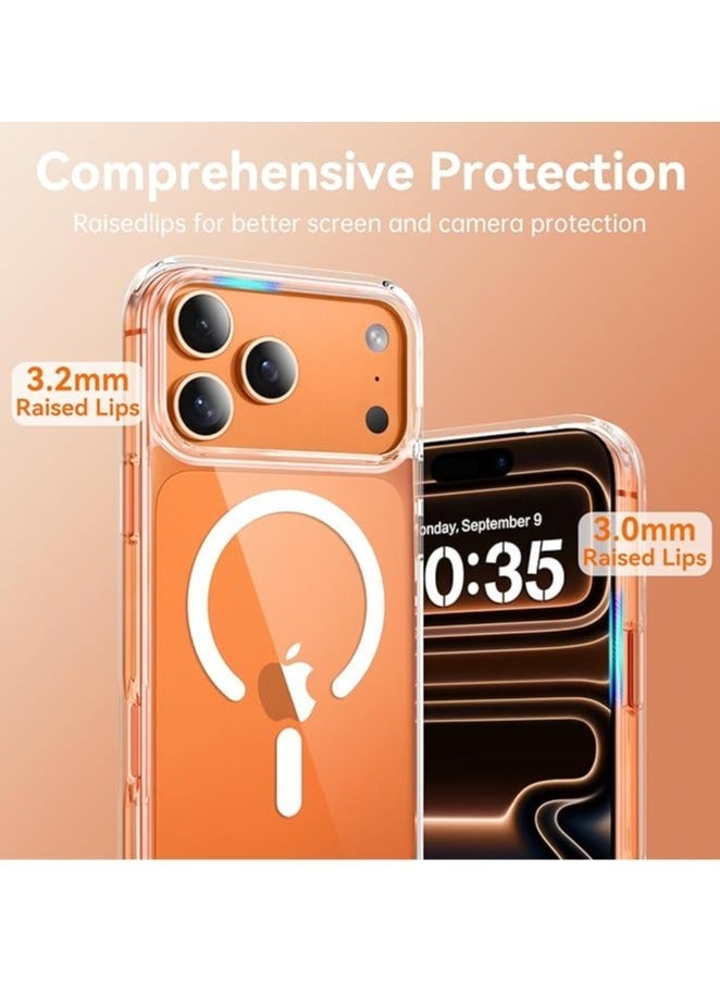 Crystal Palace Case for iPhone 17pro max - Clear Drop Protection, Clear Guard Anti‑Yellowing & Scratch‑Resistant, MagSafe & Wireless Charging Compatible - Image 4