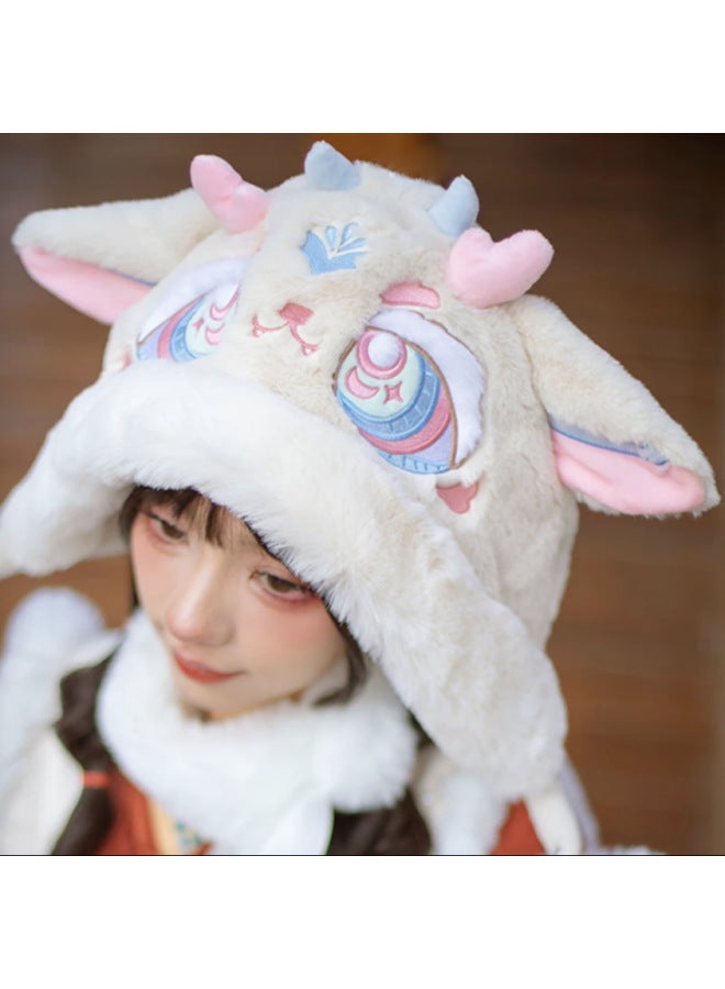 Youduo 2024 National Fashion Children's Dragon Year Hat Chinese Style Cute Southern Potato Travel Girl Hat-Color:Red  - Image 4