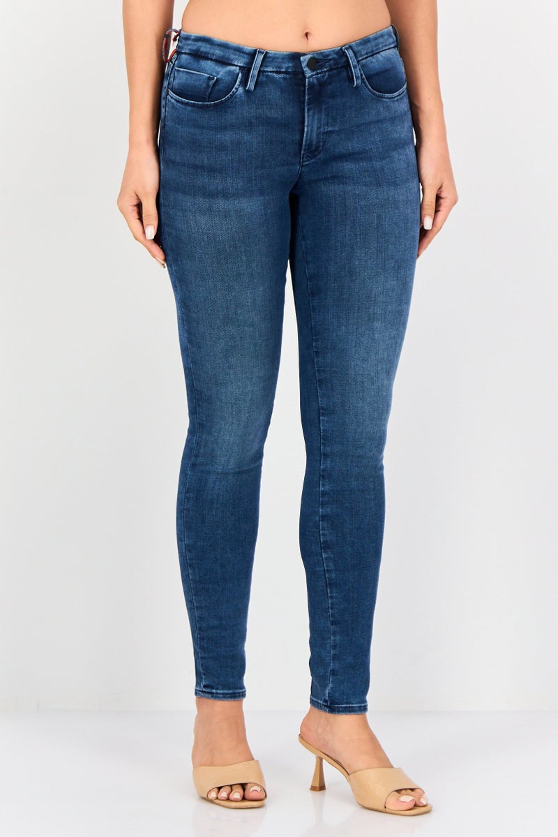 Levi's جينز ضيق مغسول للنساء، أزرق - Image 1