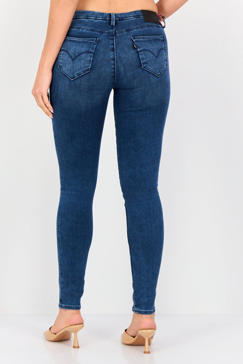 Levi's جينز ضيق مغسول للنساء، أزرق - Image 2